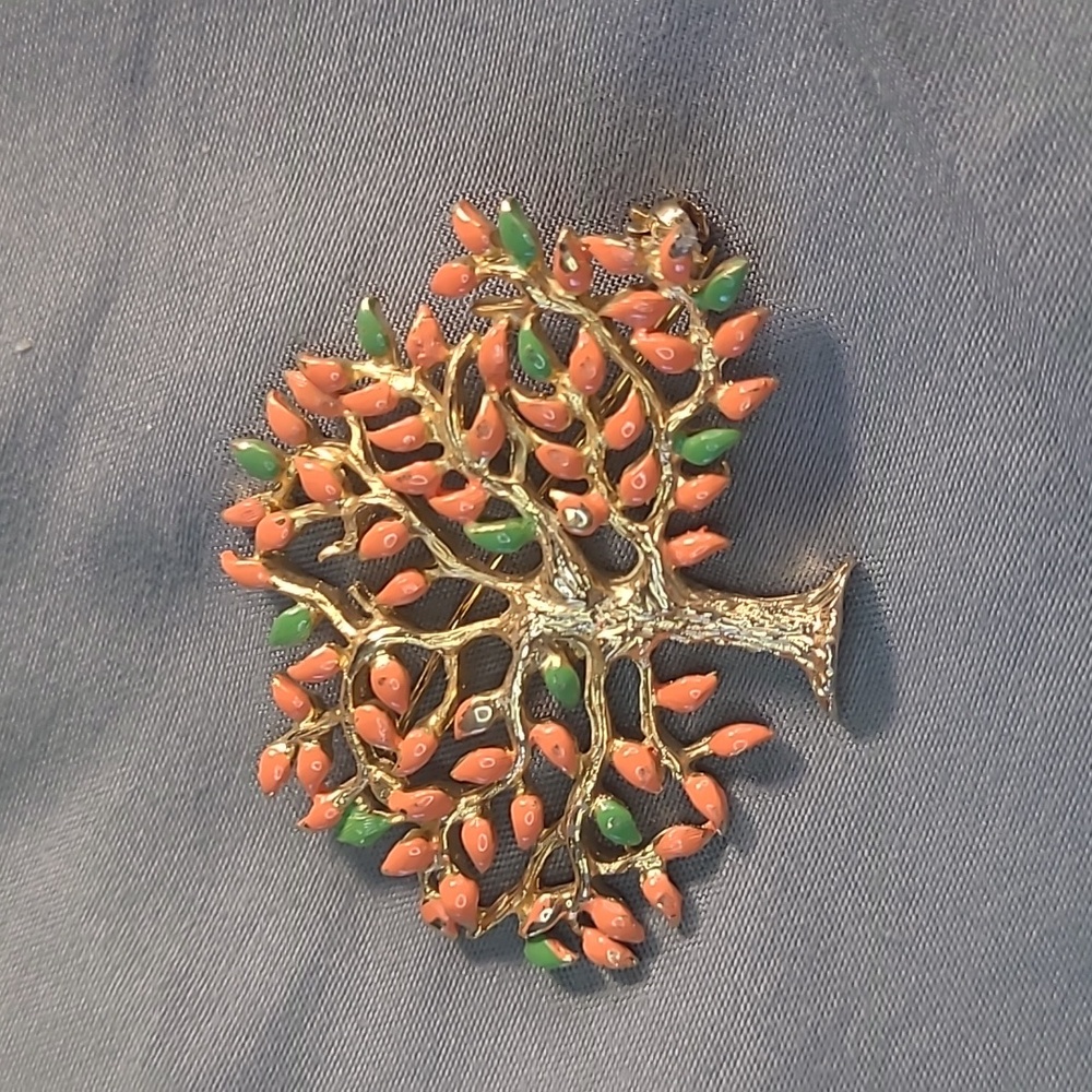 Colorful Tree Brooch - Picture 2 of 6